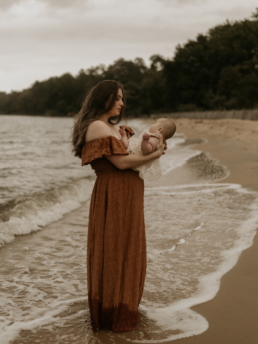 Motherhood Portrait Session on the Beach